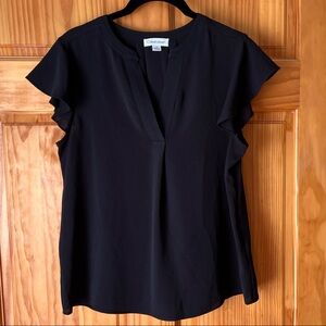 Calvin Klein Ruffle Sleeve Blouse
